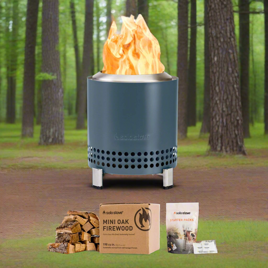 SOLO STOVE MESA XL TABLETOP PIT + BOX OF MINI WOOD + STARTER PACK