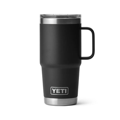 YETI RAMBLER 20OZ TRAVEL MUG - BLACK